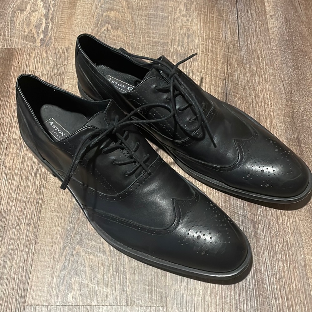Aston Grey “Mercer” Leather Shoes